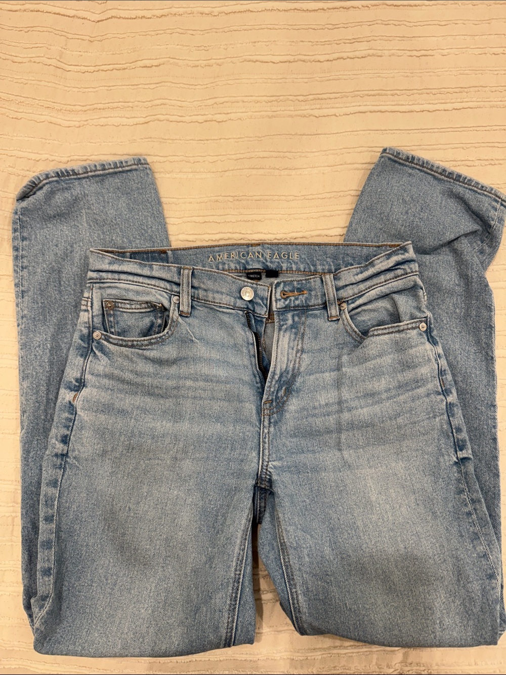 American Eagle Outfitters Light Blue Straight Leg Women's Jeans
